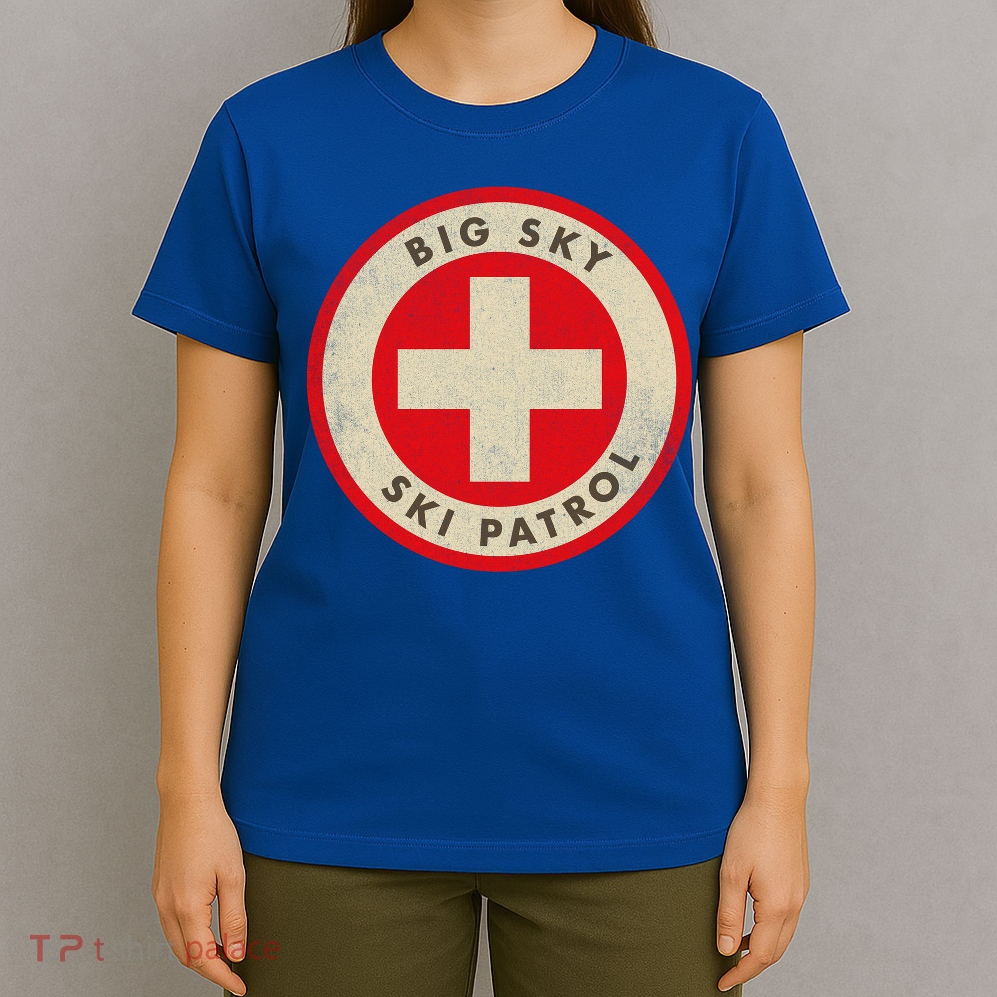 Big Sky Montana Ski Patrol Skiing Gift T-Shirt
