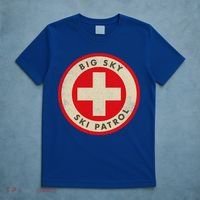 Big Sky Montana Ski Patrol Skiing Gift T-Shirt thumb 5