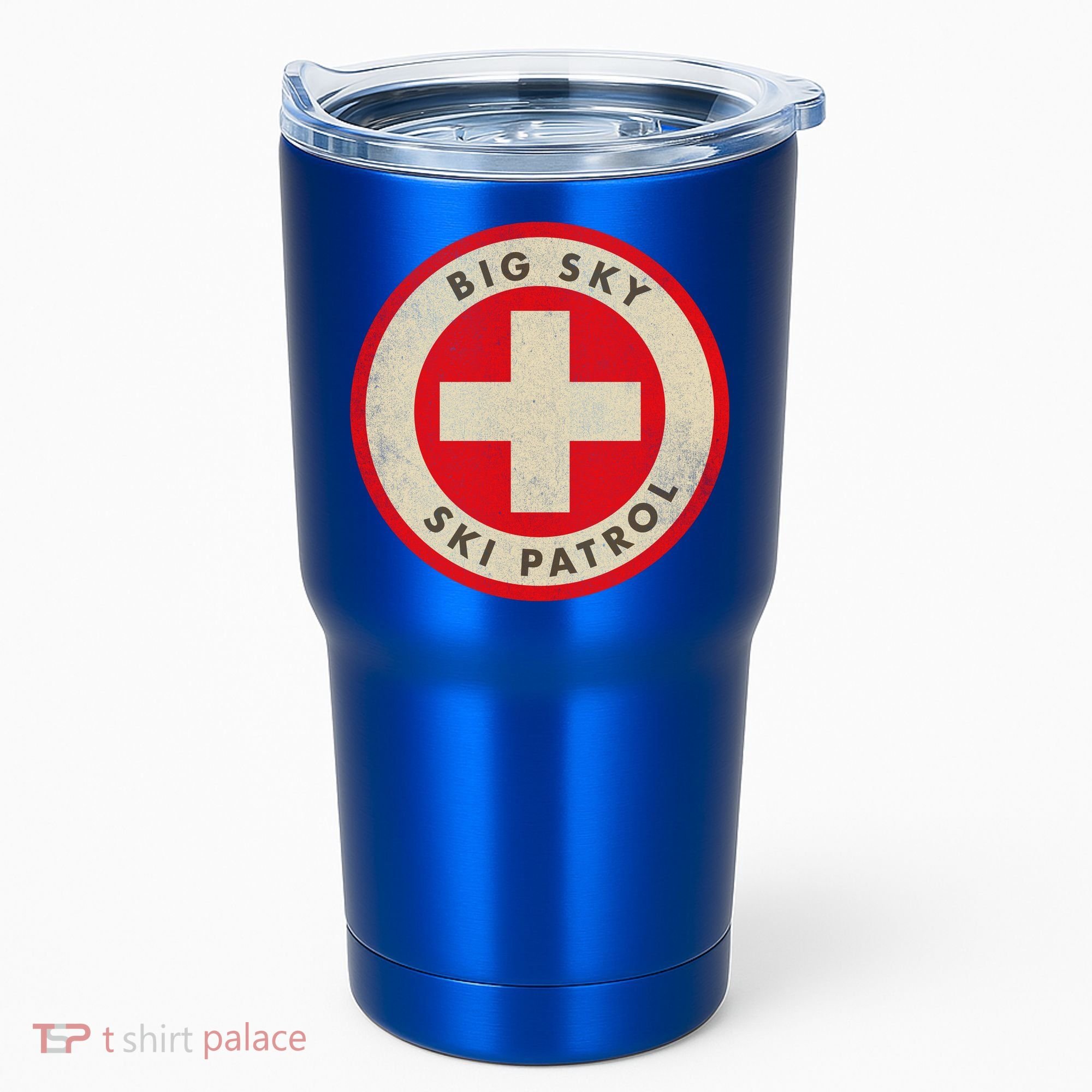 Big Sky Montana Ski Patrol Skiing Gift Tumbler