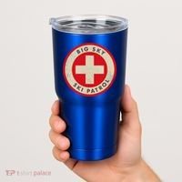 Big Sky Montana Ski Patrol Skiing Gift Tumbler thumb 2