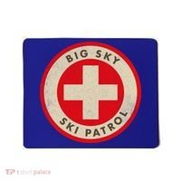 Big Sky Montana Ski Patrol Skiing Gift Mousepad thumb 0