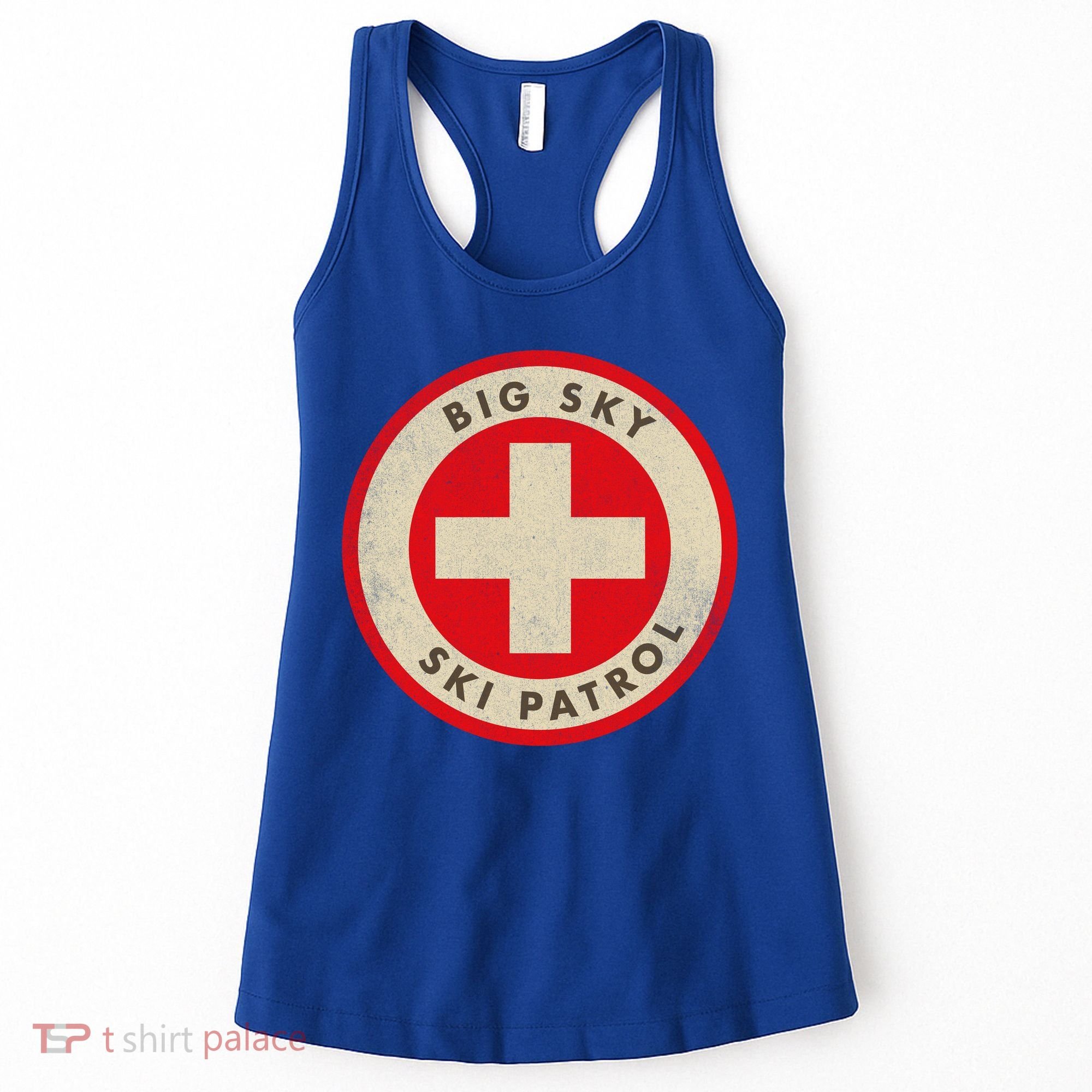 Big Sky Montana Ski Patrol Skiing Gift Women's Tank Top