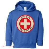 Big Sky Montana Ski Patrol Skiing Gift Toddler Hoodie thumb 0
