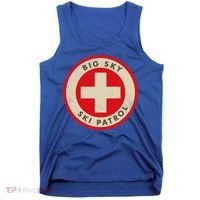 Big Sky Montana Ski Patrol Skiing Gift Tank Top thumb 0