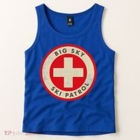 Big Sky Montana Ski Patrol Skiing Gift Tank Top thumb 2