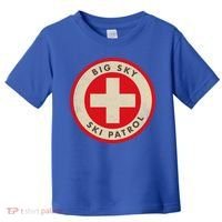 Big Sky Montana Ski Patrol Skiing Gift Toddler T-Shirt thumb 0