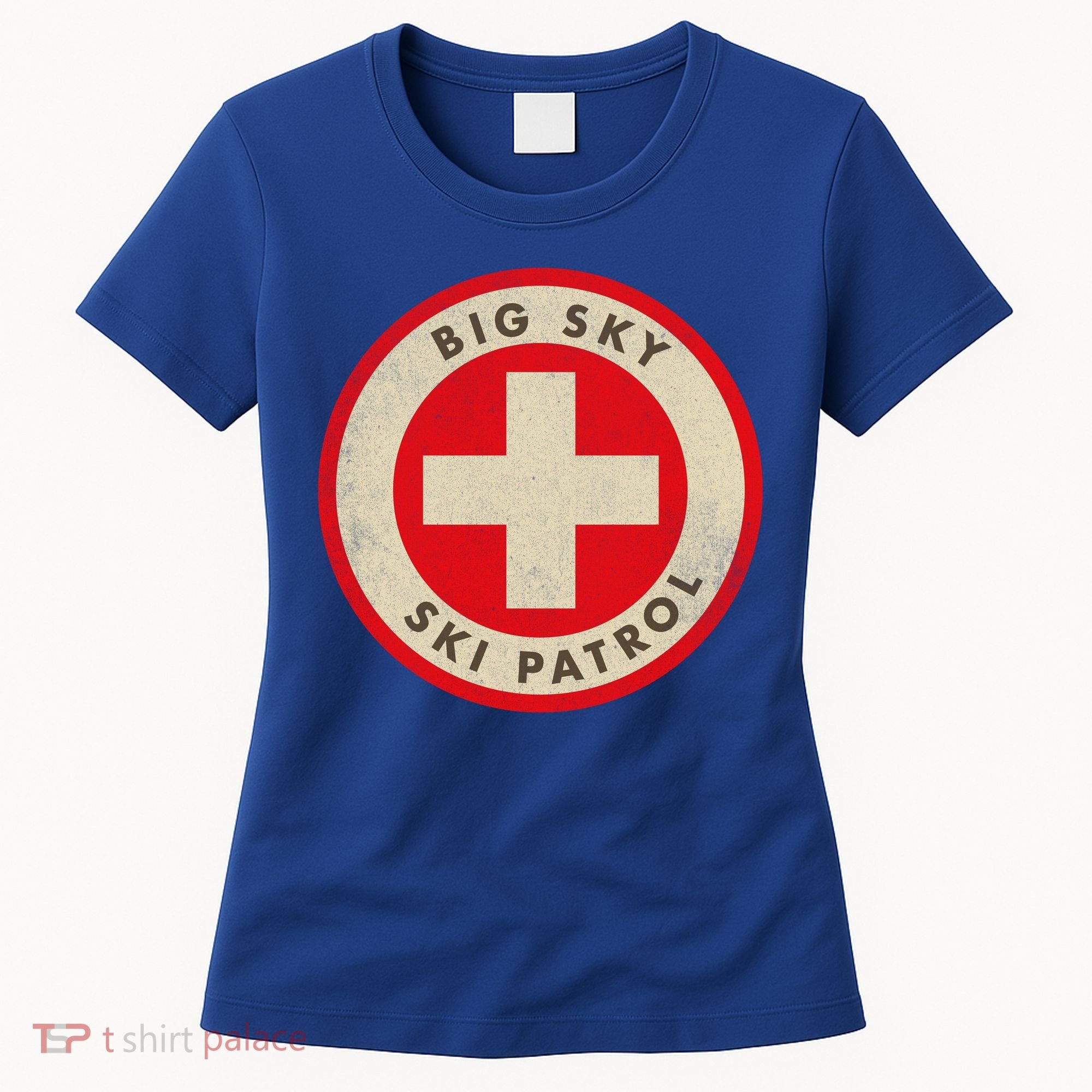 Big Sky Montana Ski Patrol Skiing Gift Women's T-Shirt