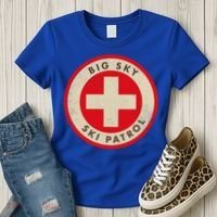 Big Sky Montana Ski Patrol Skiing Gift Women's T-Shirt thumb 3