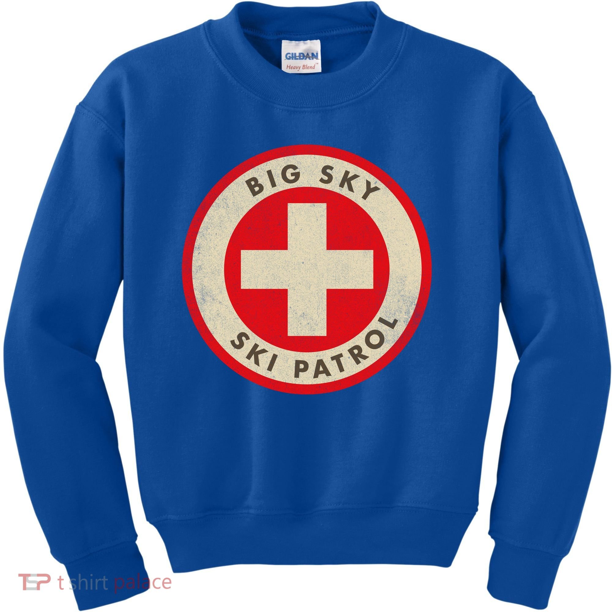 Big Sky Montana Ski Patrol Skiing Gift Kids Sweatshirt