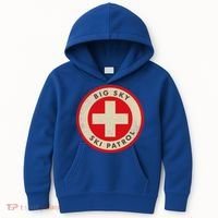 Big Sky Montana Ski Patrol Skiing Gift Kids Hoodie thumb 0