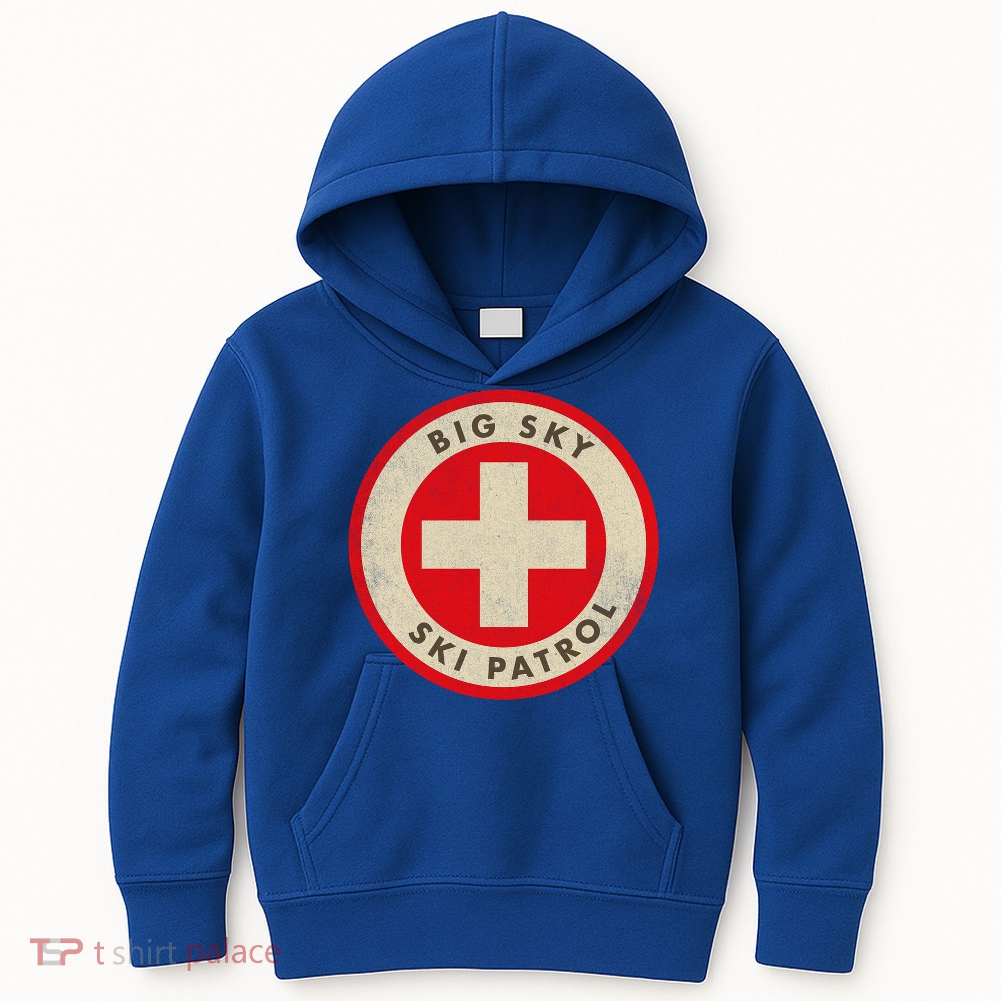 Big Sky Montana Ski Patrol Skiing Gift Kids Hoodie