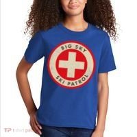 Big Sky Montana Ski Patrol Skiing Gift Kids T-Shirt thumb 2