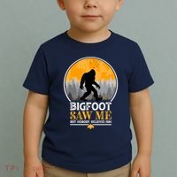 Bigfoot Saw Me But Nobody Believes Him | Sasquatch Toddler T-Shirt thumb 2