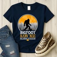 Bigfoot Saw Me But Nobody Believes Him | Sasquatch Women's T-Shirt thumb 3