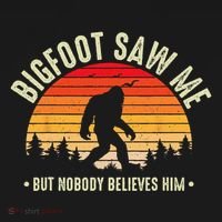 Bigfoot Saw Me But Nobody Believes Him Funny Bigfoot Coaster thumb 2