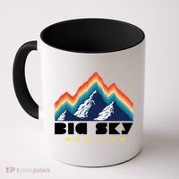 Big Sky Montana Usa Ski Retro Gift Coffee Mug thumb 0