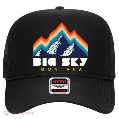 Big Sky Montana Usa Ski Retro Gift Hat