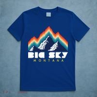 Big Sky Montana Usa Ski Retro Gift T-Shirt thumb 5