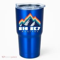 Big Sky Montana Usa Ski Retro Gift Tumbler thumb 0