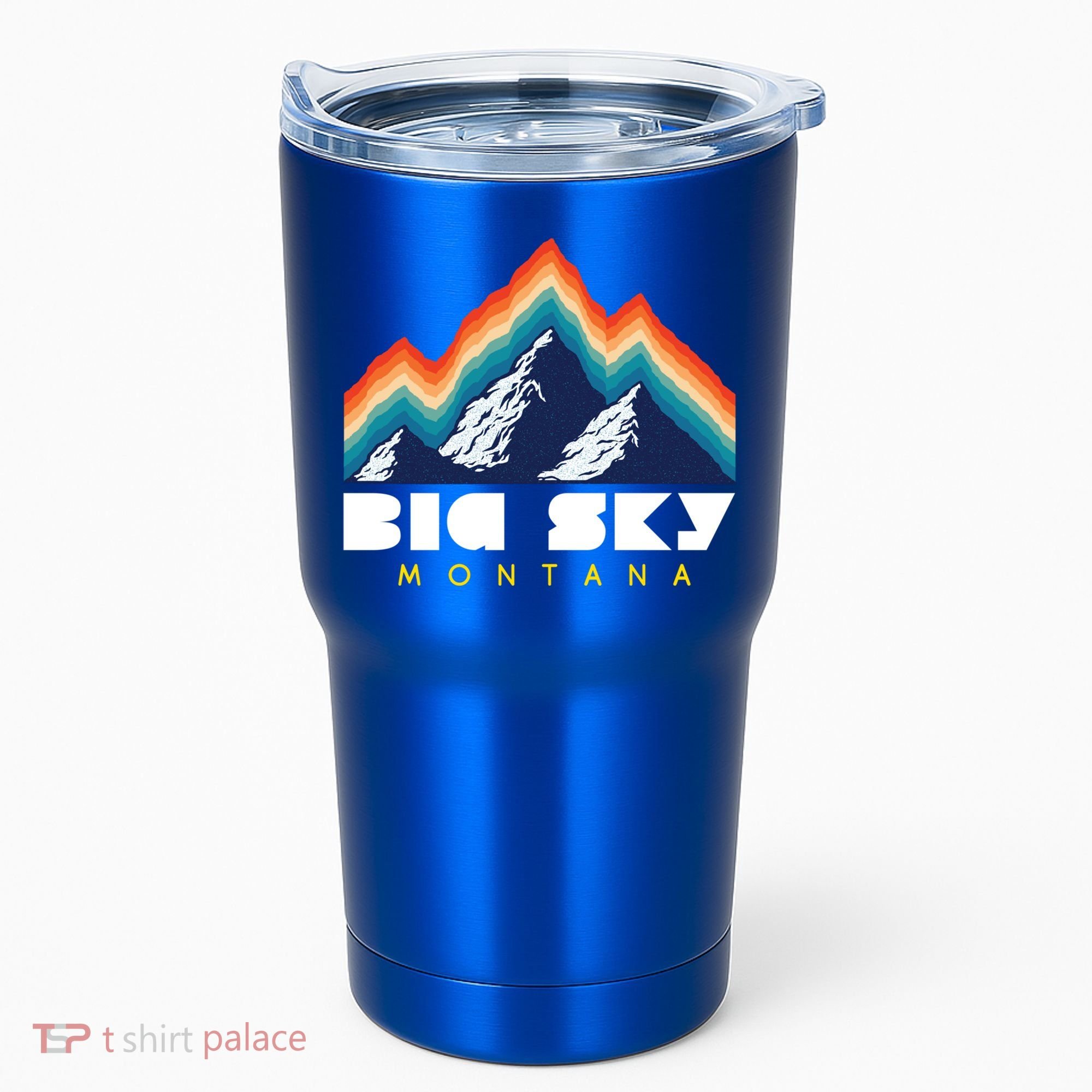 Big Sky Montana Usa Ski Retro Gift Tumbler