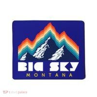 Big Sky Montana Usa Ski Retro Gift Mousepad thumb 0