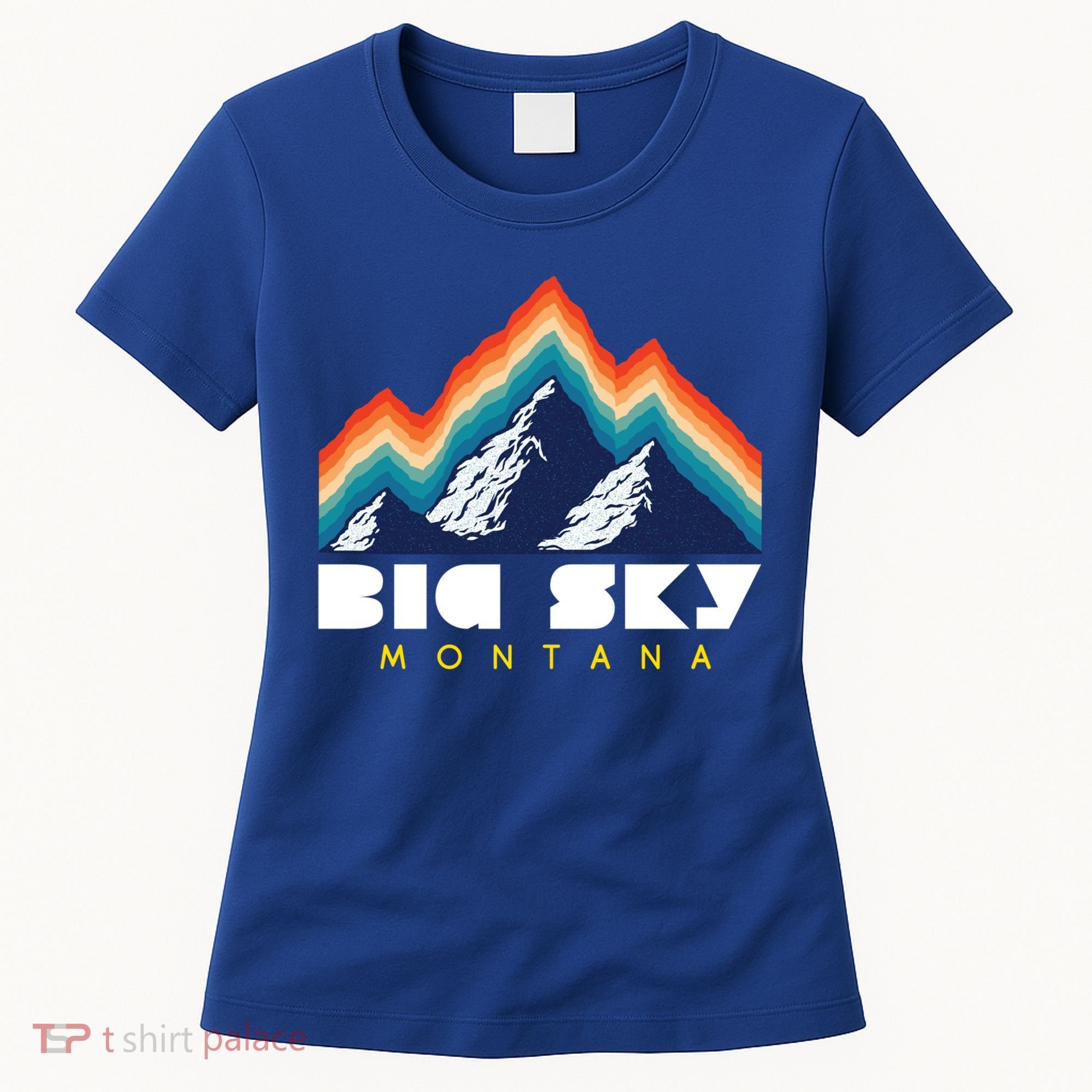 Big Sky Montana Usa Ski Retro Gift Women's T-Shirt