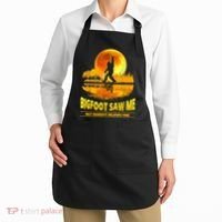 Bigfoot Saw Me But Nobody Believes Him Bigfoot Night Stroll Apron thumb 2
