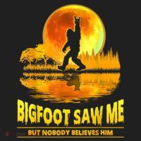 Bigfoot Saw Me But Nobody Believes Him Bigfoot Night Stroll Beanie thumb 2