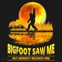 Bigfoot Saw Me But Nobody Believes Him Bigfoot Night Stroll Toddler Hoodie thumb 2