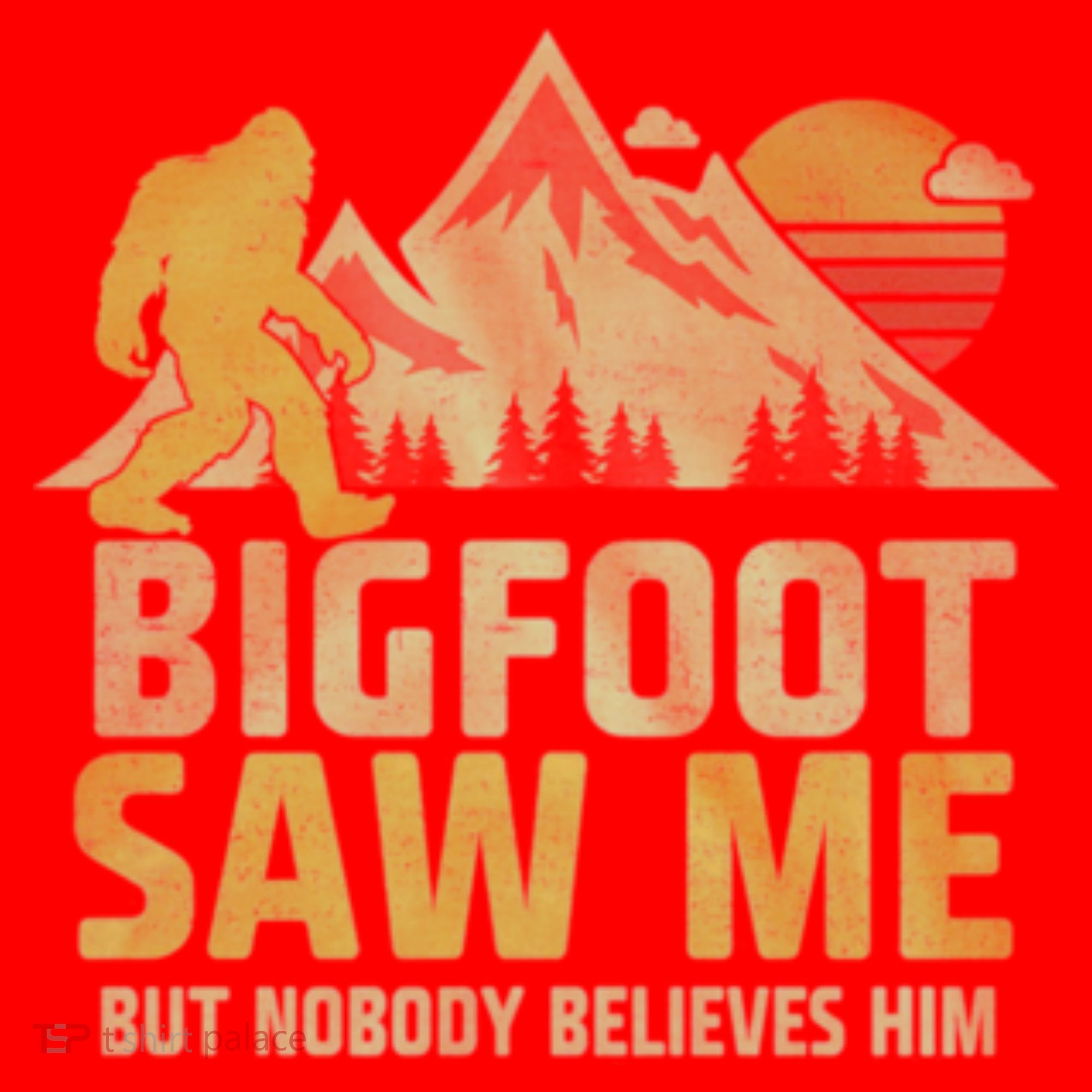 Bigfoot Saw Me But Nobody Believes Him Funny Sasquatch Santa Hat