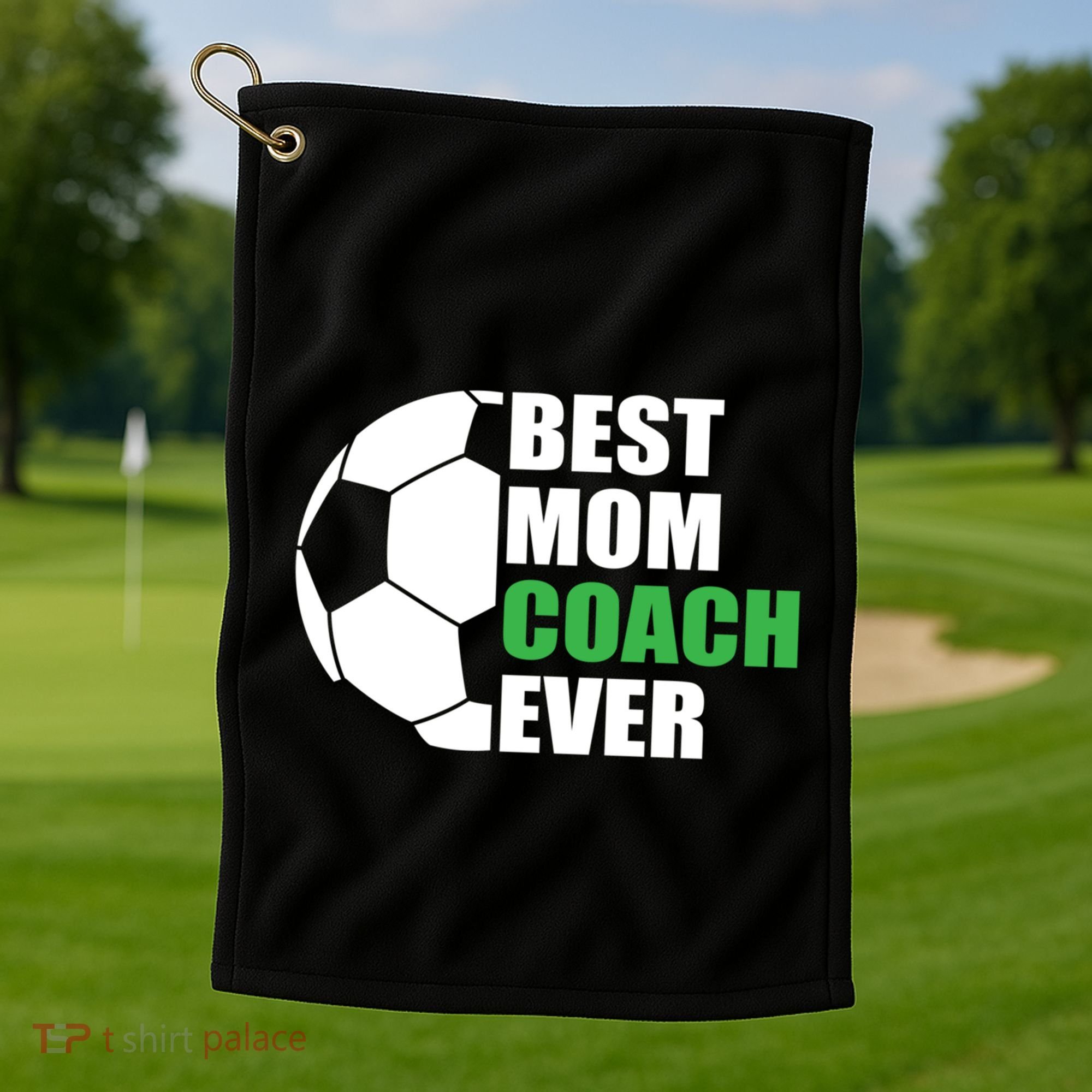 Best Soccer Mom Coach Ever Mother Soccer Mom Coach Great Gift Golf Towel