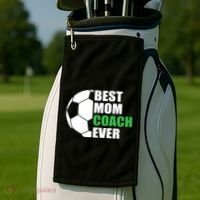 Best Soccer Mom Coach Ever Mother Soccer Mom Coach Great Gift Golf Towel thumb 2