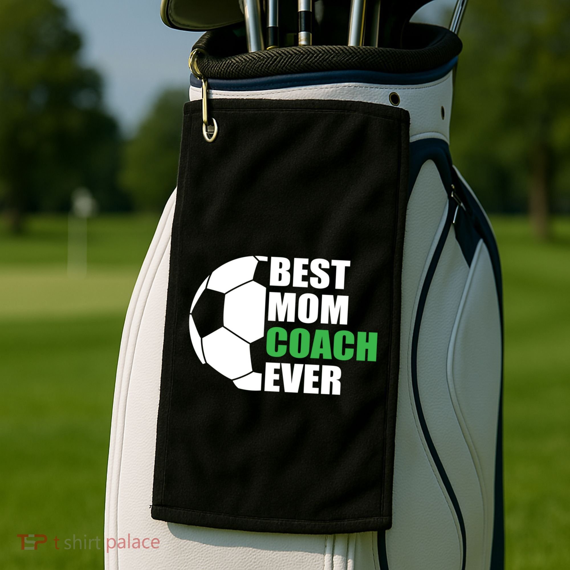 Best Soccer Mom Coach Ever Mother Soccer Mom Coach Great Gift Golf Towel