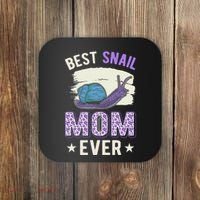 Best Snail Mom Ever Snails Roman Snail Coaster thumb 0