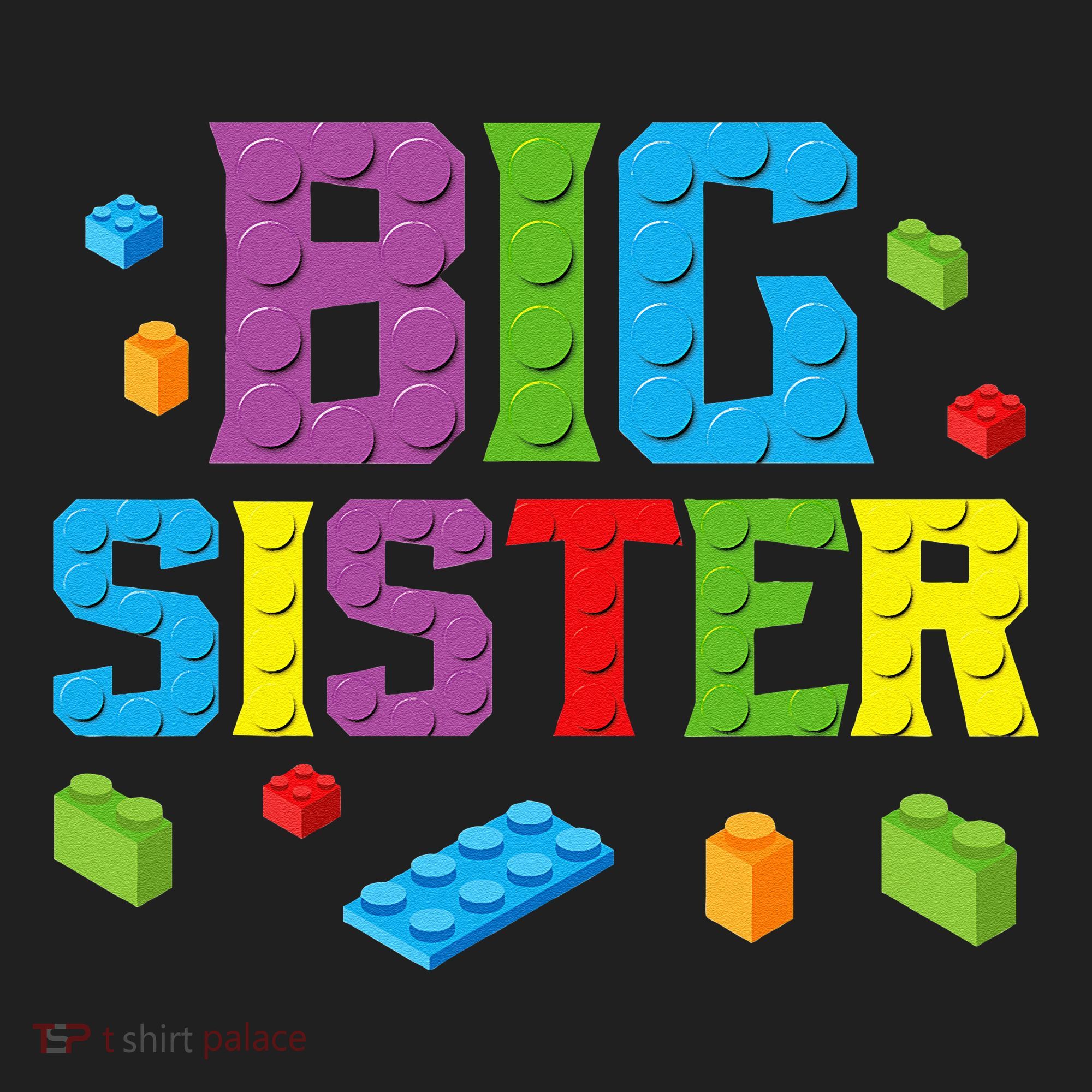 Big Sister Master Builder Building Bricks Blocks Family Set Women's Sweatshirt
