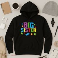 Big Sister Master Builder Building Bricks Blocks Family Set Hoodie thumb 3