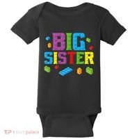 Big Sister Master Builder Building Bricks Blocks Family Set Baby Bodysuit thumb 0