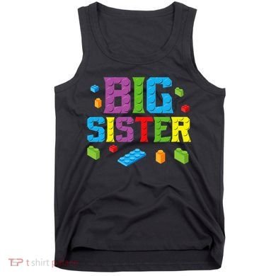 Big Sister Master Builder Building Bricks Blocks Family Set Tank Top