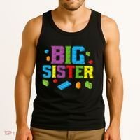 Big Sister Master Builder Building Bricks Blocks Family Set Tank Top thumb 3