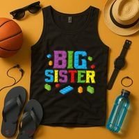Big Sister Master Builder Building Bricks Blocks Family Set Tank Top thumb 4
