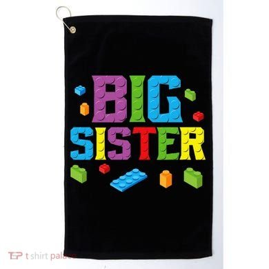 Big Sister Master Builder Building Bricks Blocks Family Set Golf Towel