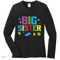 Big Sister Master Builder Building Bricks Blocks Family Set Women's Long Sleeve Shirt thumb 0