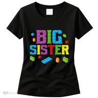 Big Sister Master Builder Building Bricks Blocks Family Set Women's T-Shirt thumb 0