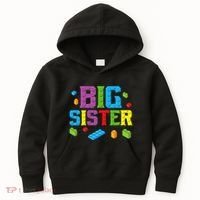 Big Sister Master Builder Building Bricks Blocks Family Set Kids Hoodie thumb 0