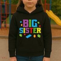 Big Sister Master Builder Building Bricks Blocks Family Set Kids Hoodie thumb 3