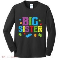 Big Sister Master Builder Building Bricks Blocks Family Set Kids Long Sleeve Shirt thumb 0