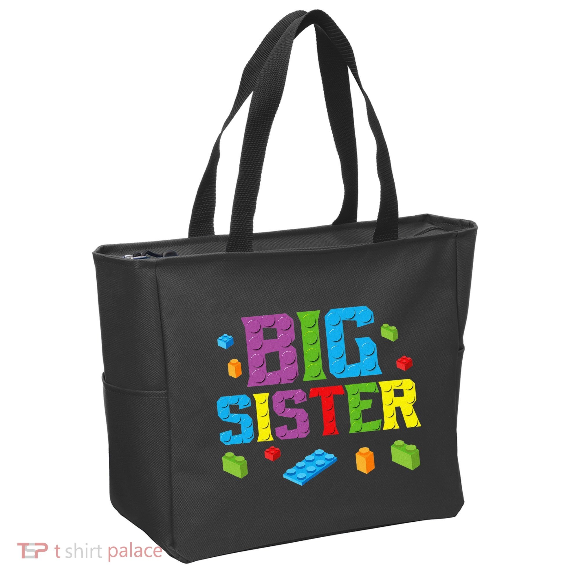 Big Sister Master Builder Building Bricks Blocks Family Set Tote Bag