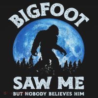 Bigfoot Saw Me But Nobody Believes Him Funny Sasquatch Retro Long Sleeve Shirt thumb 2