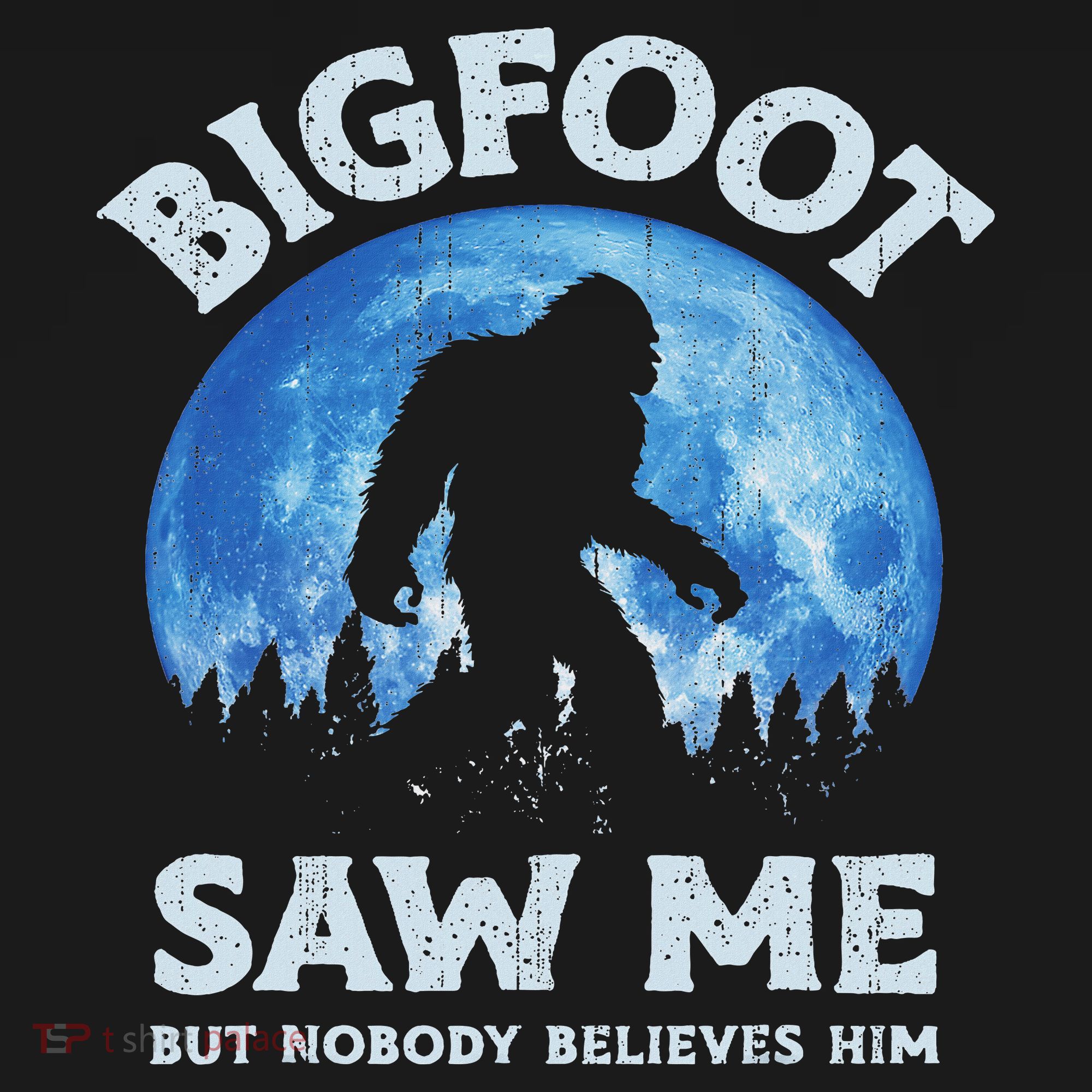 Bigfoot Saw Me But Nobody Believes Him Funny Sasquatch Retro Long Sleeve Shirt