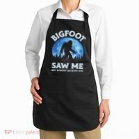 Bigfoot Saw Me But Nobody Believes Him Funny Sasquatch Retro Apron thumb 2
